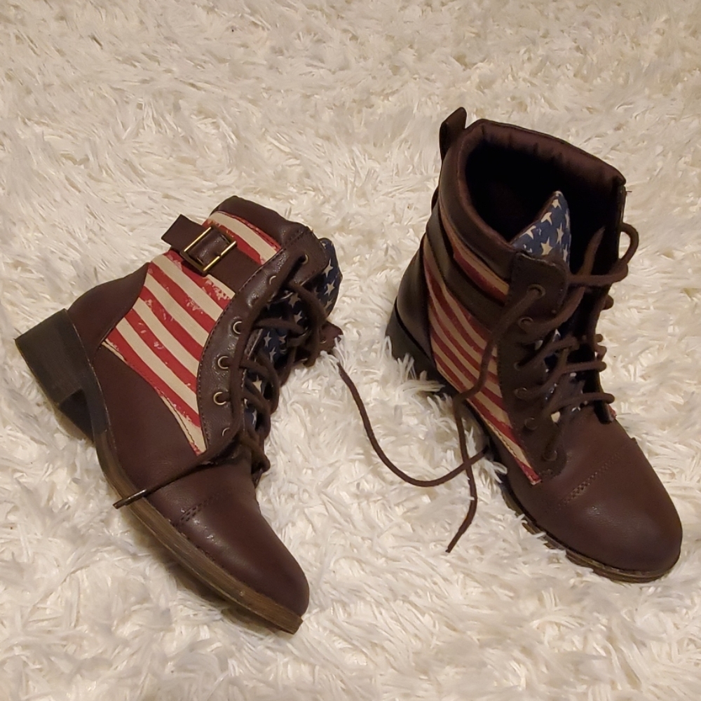 Cupid American Flag boots